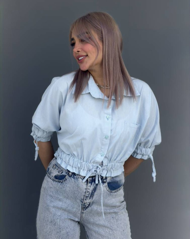 شومیز گت دار koton لینن